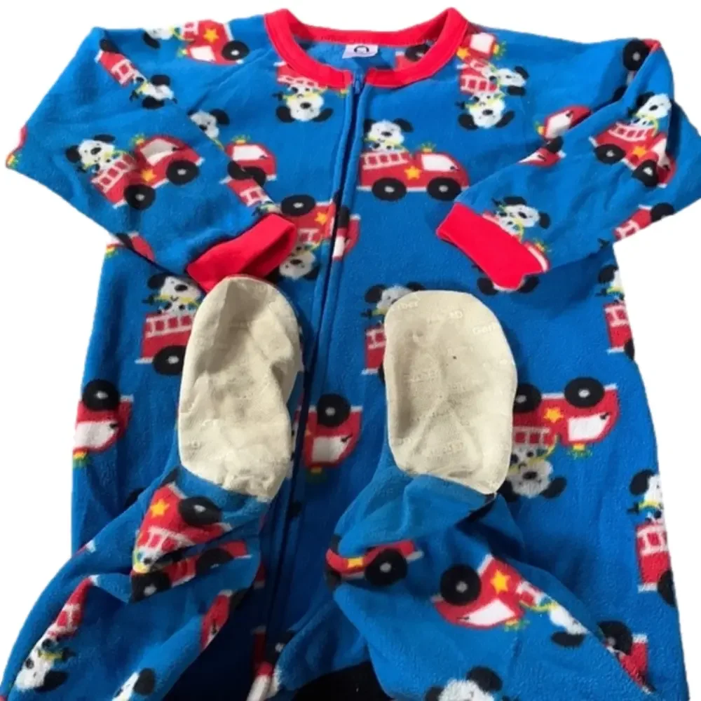 Gerber Embroidered Puppy Fireman Blanket Sleeper